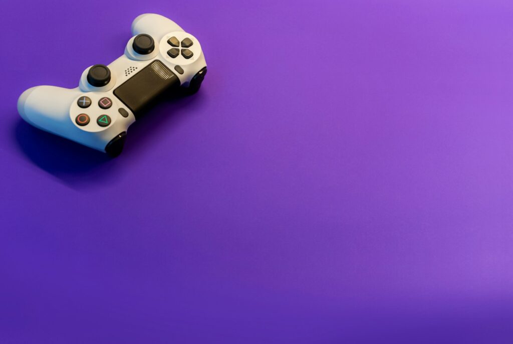 Weiß-schwarzer Controller